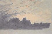 Conrad Martens Cloud study oil painting